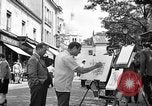 Image of painter Paris France, 1956, second 24 stock footage video 65675050420