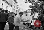 Image of painter Paris France, 1956, second 28 stock footage video 65675050420
