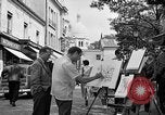 Image of painter Paris France, 1956, second 32 stock footage video 65675050420