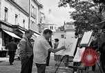 Image of painter Paris France, 1956, second 33 stock footage video 65675050420