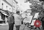 Image of painter Paris France, 1956, second 36 stock footage video 65675050420