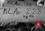 Image of warehouse filled with concentration camp prisoner belongings Poland, 1945, second 24 stock footage video 65675050451