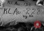 Image of warehouse filled with concentration camp prisoner belongings Poland, 1945, second 25 stock footage video 65675050451