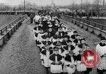 Image of funeral of concentration camp victims Poland, 1945, second 40 stock footage video 65675050452