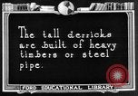 Image of Oil drilling derricks at various places in California Los Angeles California USA, 1925, second 29 stock footage video 65675050481