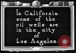 Image of Oil drilling derricks at various places in California Los Angeles California USA, 1925, second 61 stock footage video 65675050481