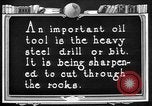 Image of Preparing an oil drilling bit and drilling for oil United States USA, 1925, second 10 stock footage video 65675050482