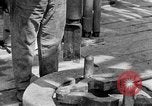 Image of Preparing an oil drilling bit and drilling for oil United States USA, 1925, second 28 stock footage video 65675050482