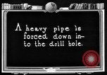 Image of Preparing an oil drilling bit and drilling for oil United States USA, 1925, second 43 stock footage video 65675050482
