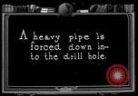 Image of Preparing an oil drilling bit and drilling for oil United States USA, 1925, second 48 stock footage video 65675050482