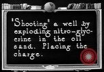 Image of "Shooting" an oil well with nitroglycerin United States USA, 1925, second 9 stock footage video 65675050483