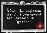 Image of "Shooting" an oil well with nitroglycerin United States USA, 1925, second 22 stock footage video 65675050483