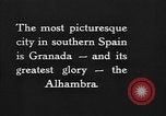 Standbild Gerichts Lions Granada Spanien, 1926, aus Sekunde 4 historischem Filmmaterial Videoclip 65675050508