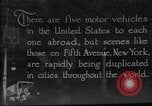Image of motor vehicles New York City USA, 1923, second 1 stock footage video 65675050545