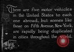Image of motor vehicles New York City USA, 1923, second 6 stock footage video 65675050545