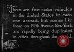 Image of motor vehicles New York City USA, 1923, second 7 stock footage video 65675050545