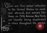 Image of motor vehicles New York City USA, 1923, second 16 stock footage video 65675050545