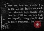 Image of motor vehicles New York City USA, 1923, second 20 stock footage video 65675050545