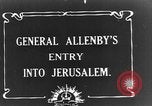 Standbild Sir Edmund Allenby Jerusalem Palästina, 1917, aus Sekunde 3 historischem Filmmaterial Videoclip 65675050558