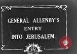 Standbild Sir Edmund Allenby Jerusalem Palästina, 1917, aus Sekunde 4 historischem Filmmaterial Videoclip 65675050558