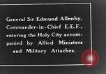 Standbild Sir Edmund Allenby Jerusalem Palästina, 1917, aus Sekunde 56 historischem Filmmaterial Videoclip 65675050558