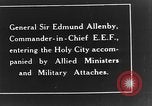 Standbild Sir Edmund Allenby Jerusalem Palästina, 1917, aus Sekunde 57 historischem Filmmaterial Videoclip 65675050558