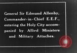 Standbild Sir Edmund Allenby Jerusalem Palästina, 1917, aus Sekunde 58 historischem Filmmaterial Videoclip 65675050558
