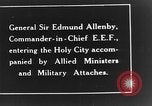 Standbild Sir Edmund Allenby Jerusalem Palästina, 1917, aus Sekunde 59 historischem Filmmaterial Videoclip 65675050558