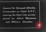 Standbild Sir Edmund Allenby Jerusalem Palästina, 1917, aus Sekunde 61 historischem Filmmaterial Videoclip 65675050558