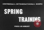 Standbild Cleveland Indians baseball team in Spring Training Tucson Arizona USA, 1954, aus Sekunde 3 historischem Filmmaterial Videoclip 65675050607