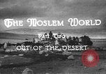 Image of caravan caught in a sand storm in desert of Saudi Arabia Saudi Arabia, 1936, second 9 stock footage video 65675050625