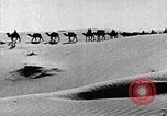 Image of caravan caught in a sand storm in desert of Saudi Arabia Saudi Arabia, 1936, second 45 stock footage video 65675050625