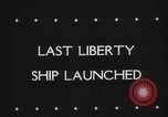 Standbild Liberty Schiff Richmond California USA, 1944, aus Sekunde 31 historischem Filmmaterial Videoclip 65675050659