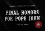 Image of Pope John XXIII Vatican City Rome Italy, 1963, second 1 stock footage video 65675050665