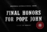Image of Pope John XXIII Vatican City Rome Italy, 1963, second 3 stock footage video 65675050665