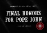 Image of Pope John XXIII Vatican City Rome Italy, 1963, second 5 stock footage video 65675050665