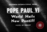 Standbild Papst Paul VI Vatikanstadt Rom Italien, 1963, aus Sekunde 4 historischem Filmmaterial Videoclip 65675050673