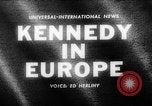 Standbild Präsident Kennedy Bonn Deutschland, 1963, aus Sekunde 1 historischem Filmmaterial Videoclip 65675050674