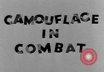 Standbild Camouflage im Kampf United States USA, 1945, aus Sekunde 32 historischem Filmmaterial Videoclip 65675050679