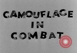 Standbild Camouflage im Kampf United States USA, 1945, aus Sekunde 34 historischem Filmmaterial Videoclip 65675050679