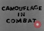 Standbild Camouflage im Kampf United States USA, 1945, aus Sekunde 36 historischem Filmmaterial Videoclip 65675050679