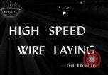 Image of communication wires United States USA, 1945, second 1 stock footage video 65675050686