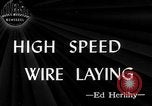 Image of communication wires United States USA, 1945, second 3 stock footage video 65675050686