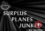 Image of World War 2 aircraft scrapped Walnut Ridge Arkansas USA, 1945, second 15 stock footage video 65675050695