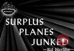 Image of World War 2 aircraft scrapped Walnut Ridge Arkansas USA, 1945, second 16 stock footage video 65675050695