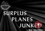 Image of World War 2 aircraft scrapped Walnut Ridge Arkansas USA, 1945, second 18 stock footage video 65675050695