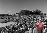 Image of Ben Hogan with military escorts at 1953 golf Masters Tournament Augusta Georgia USA, 1953, second 16 stock footage video 65675050719
