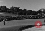 Image of Ben Hogan with military escorts at 1953 golf Masters Tournament Augusta Georgia USA, 1953, second 31 stock footage video 65675050719