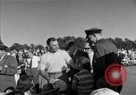 Image of Ben Hogan with military escorts at 1953 golf Masters Tournament Augusta Georgia USA, 1953, second 54 stock footage video 65675050719