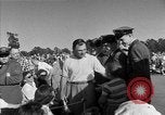 Image of Ben Hogan with military escorts at 1953 golf Masters Tournament Augusta Georgia USA, 1953, second 56 stock footage video 65675050719